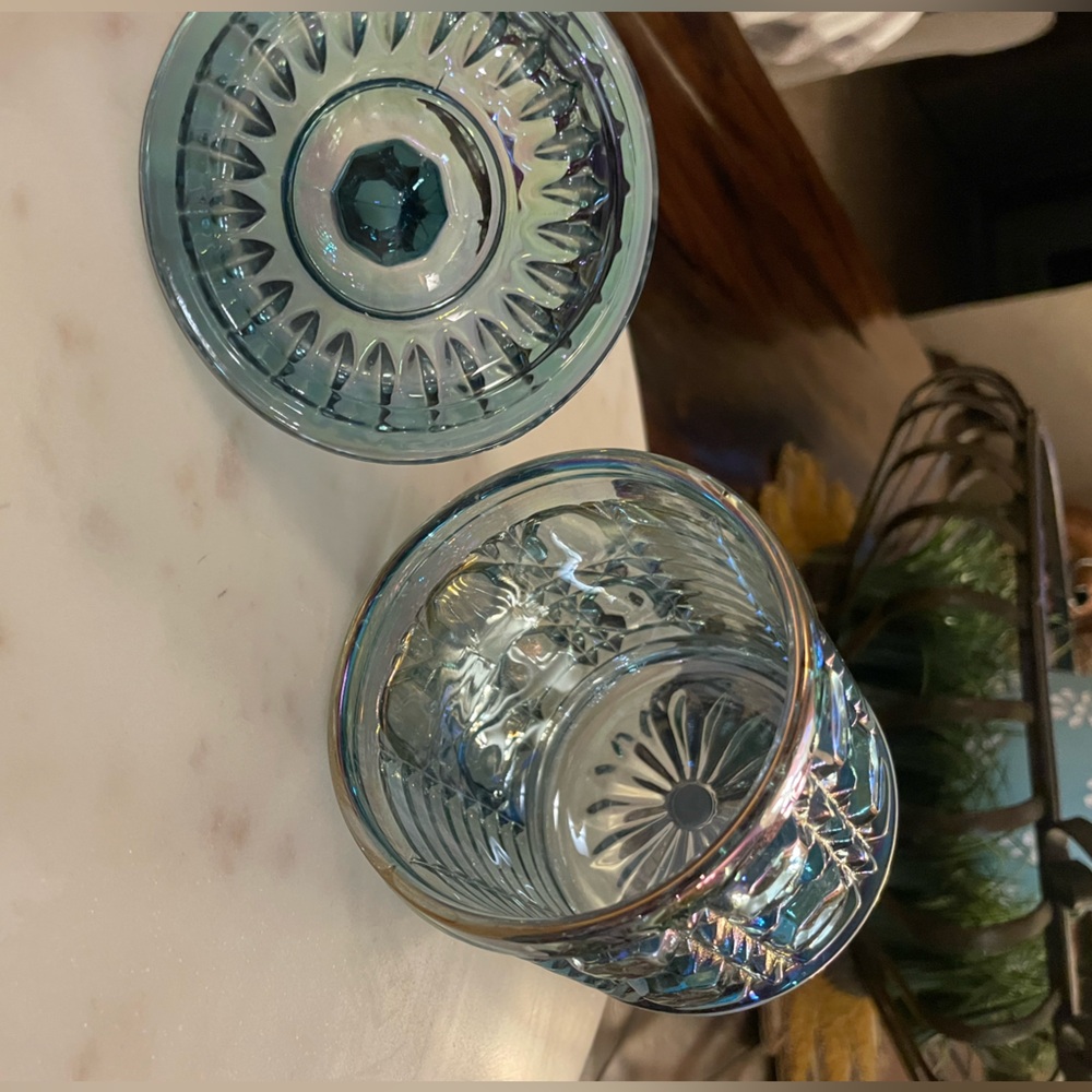 Vintage Indiana Glass Windsor Royal Brighton sugar bowl with a lid. - Picture 9 of 17